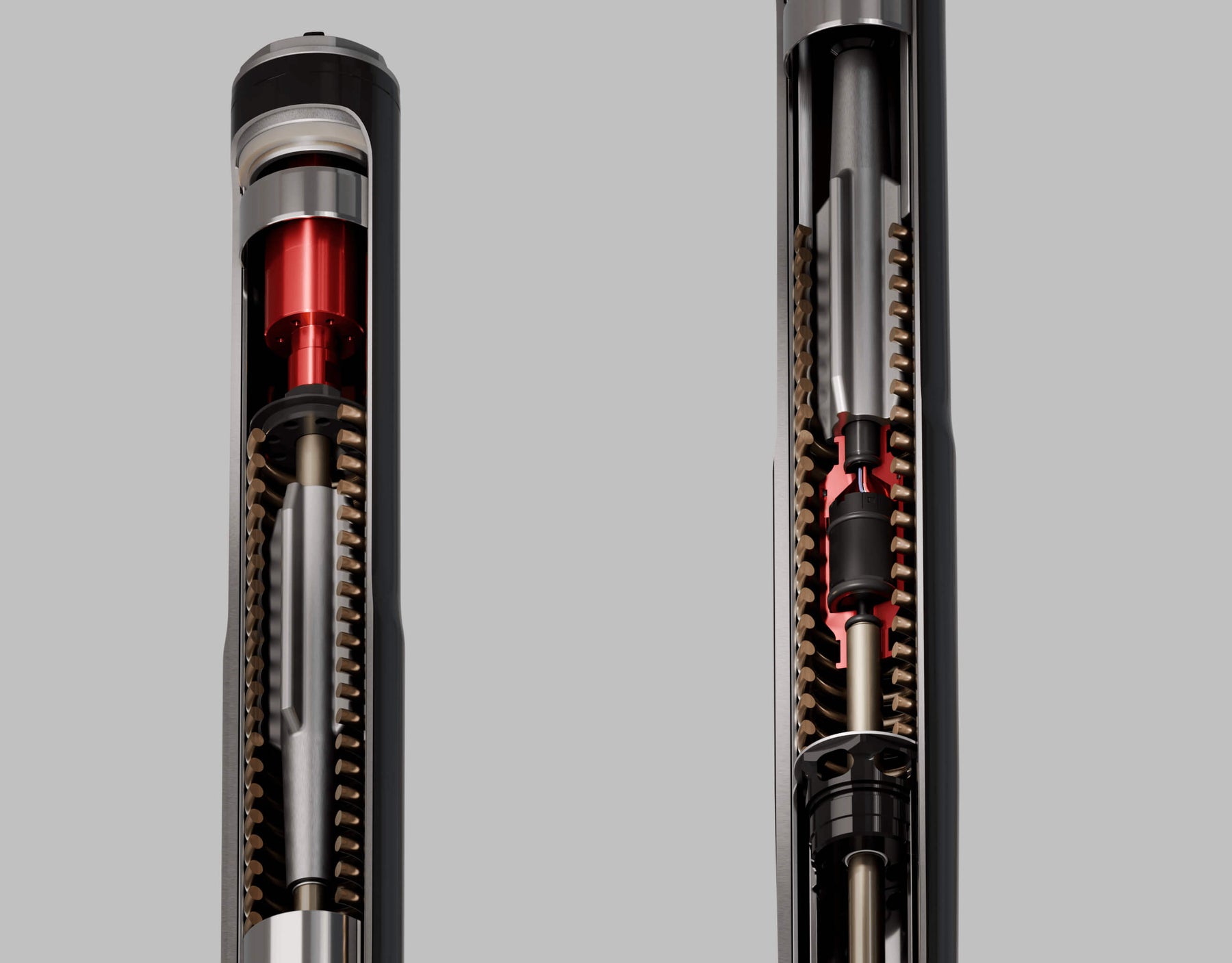 Render of Marzocchi's innovative electronic dampening technology